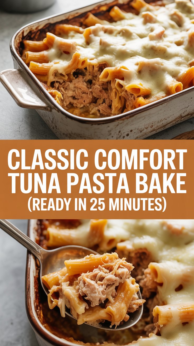 Classic Comfort Tuna Pasta Bake (Ready in 25 Minutes)