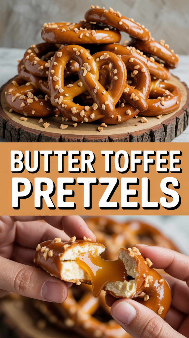 Butter Toffee Pretzels