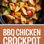 BBQ Chicken Crockpot with Pineapple and Bell Peppers