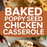 Baked poppy seed chicken casserole with cream cheese Baked poppy seed chicken casserole with cream cheese