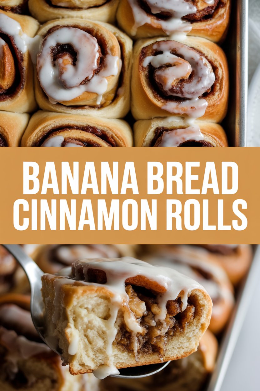 Banana Bread Cinnamon Rolls