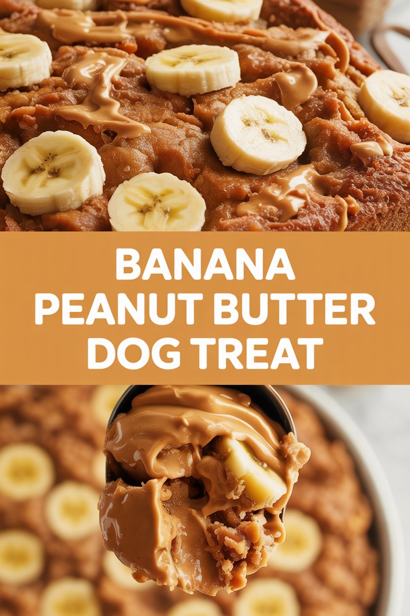 Banana Peanut Butter Dog Treat