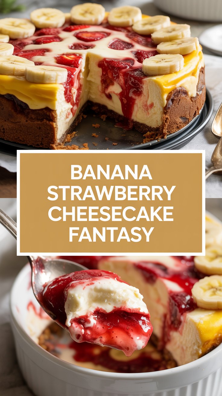 Banana Strawberry Cheesecake Fantasy