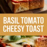 Basil Tomato Cheesy Toast Basil Tomato Cheesy Toast