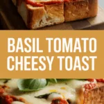 Basil Tomato Cheesy Toast