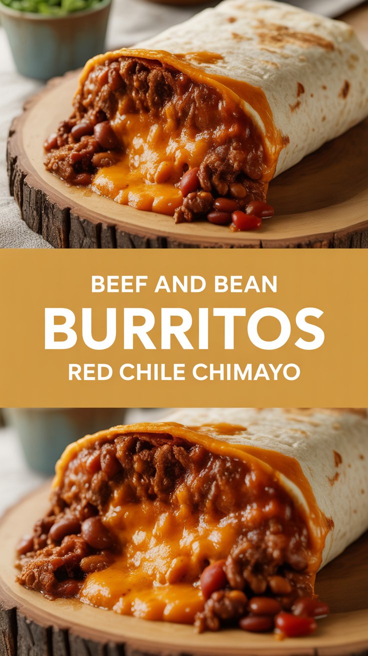 Beef And Bean Burritos Red Chile Chimayo