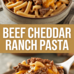 Beef Cheddar Ranch Pasta Beef Cheddar Ranch Pasta