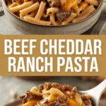 Beef Cheddar Ranch Pasta