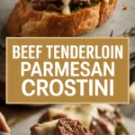 Beef Tenderloin Parmesan Crostini Beef Tenderloin Parmesan Crostini