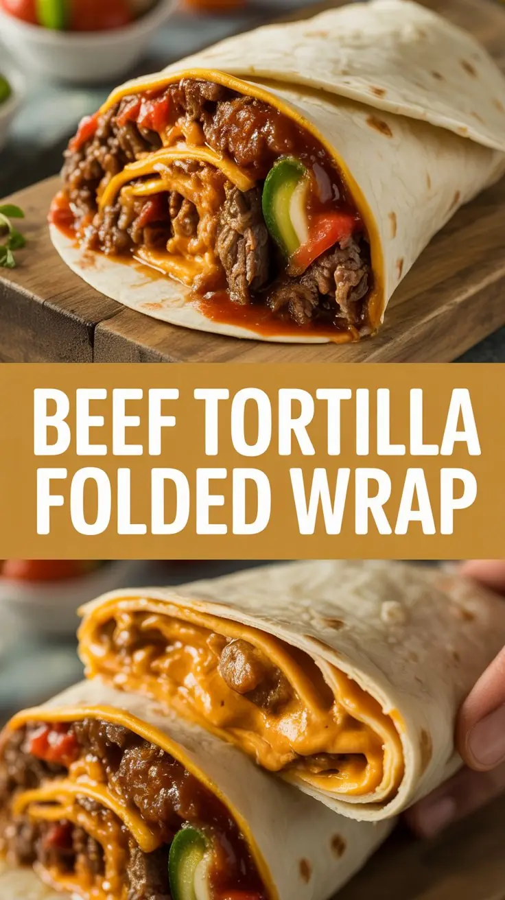 Beef Tortilla Folded Wrap