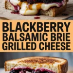Blackberry Balsamic Brie Grilled Cheese