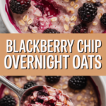Blackberry Chip Overnight Oats Blackberry Chip Overnight Oats