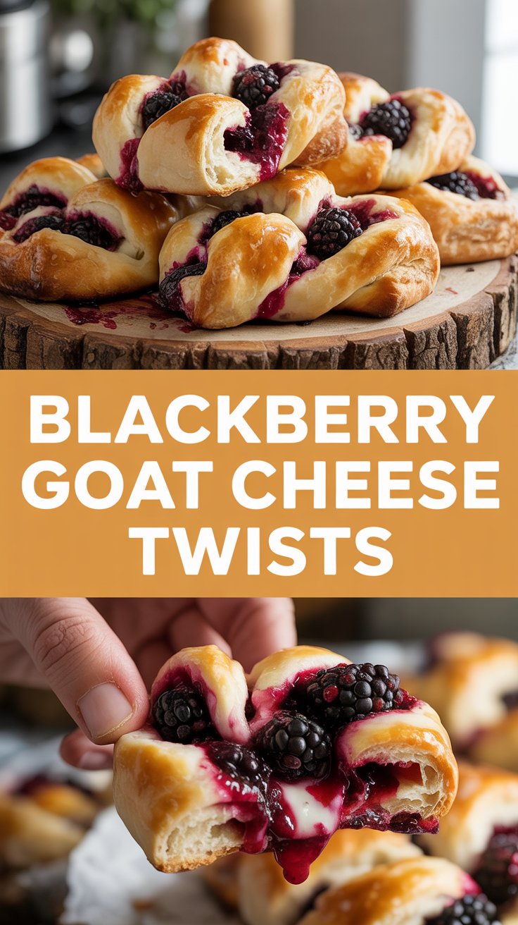 Blackberry Goat Cheese Twists