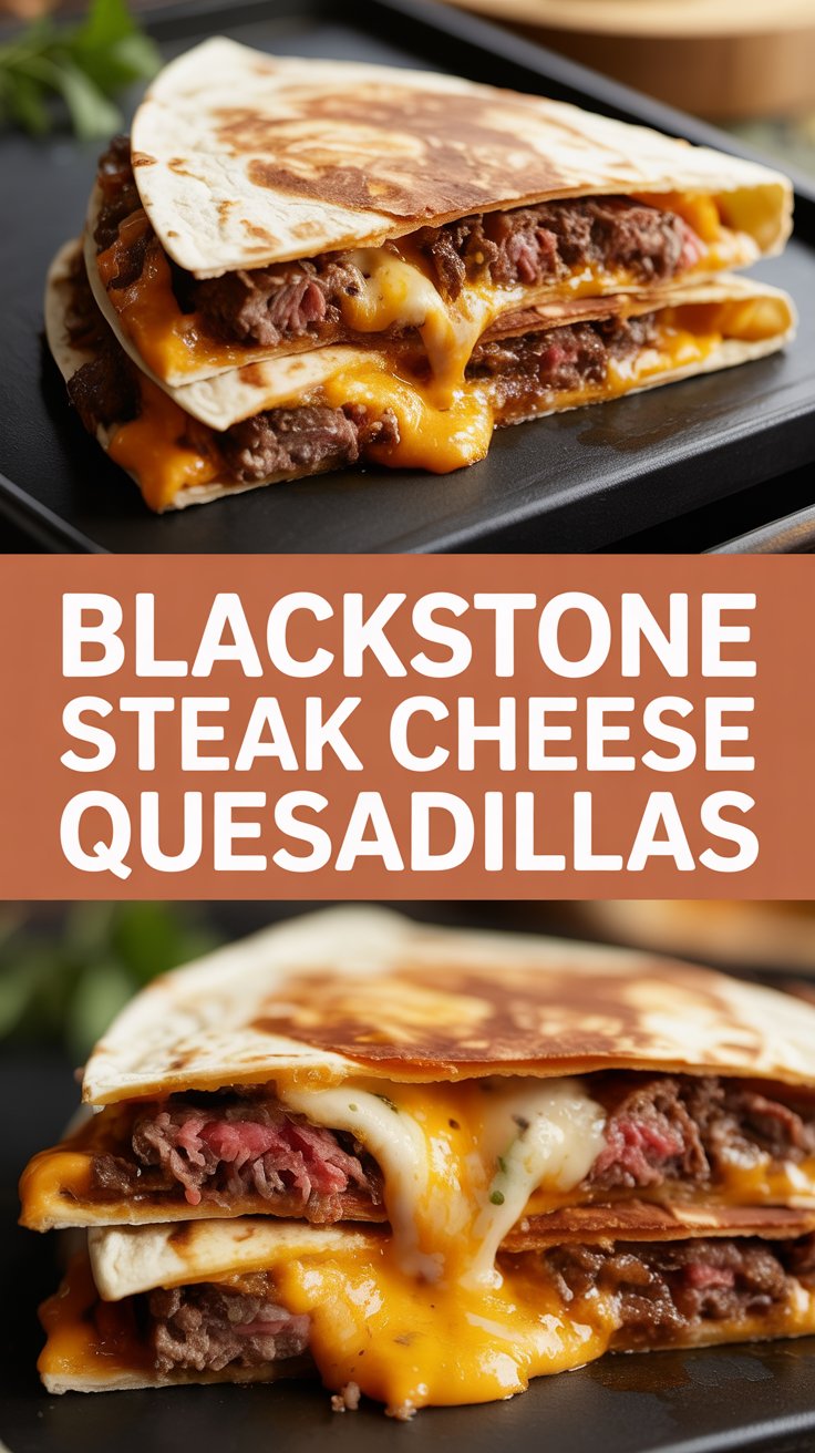 Blackstone Steak Cheese Quesadillas