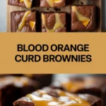 Blood Orange Curd Brownies