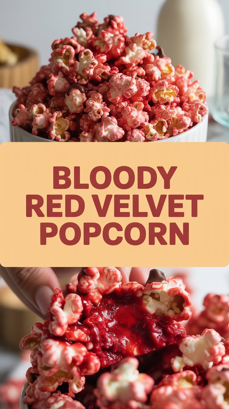 Bloody Red Velvet Popcorn