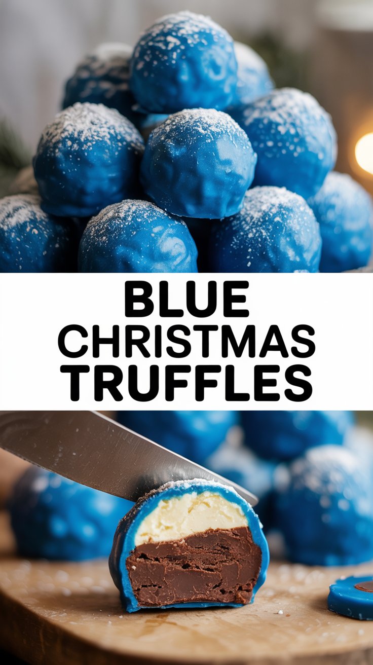 Blue Christmas Truffles
