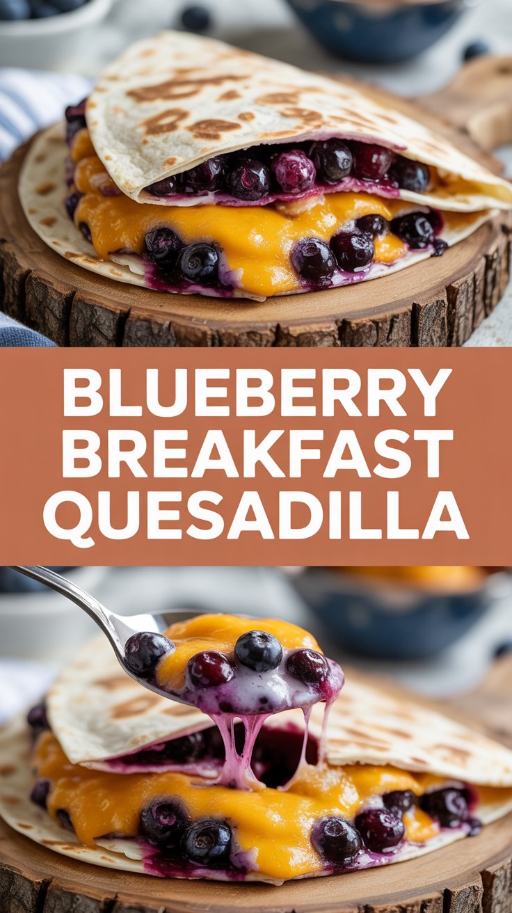 Blueberry Breakfast Quesadilla