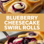 Blueberry Cheesecake Swirl Rolls