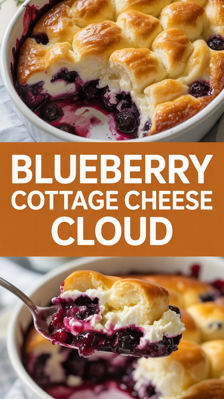 Blueberry Cottage Cheese Cloud