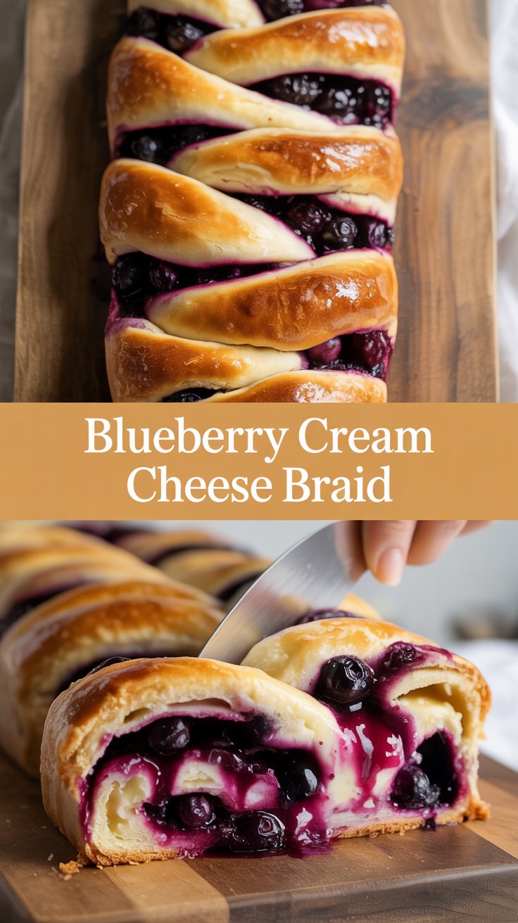 Blueberry Cream Cheese Braid