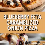 Blueberry Feta Caramelized Onion Pizza