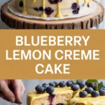 Blueberry Lemon Creme Cake