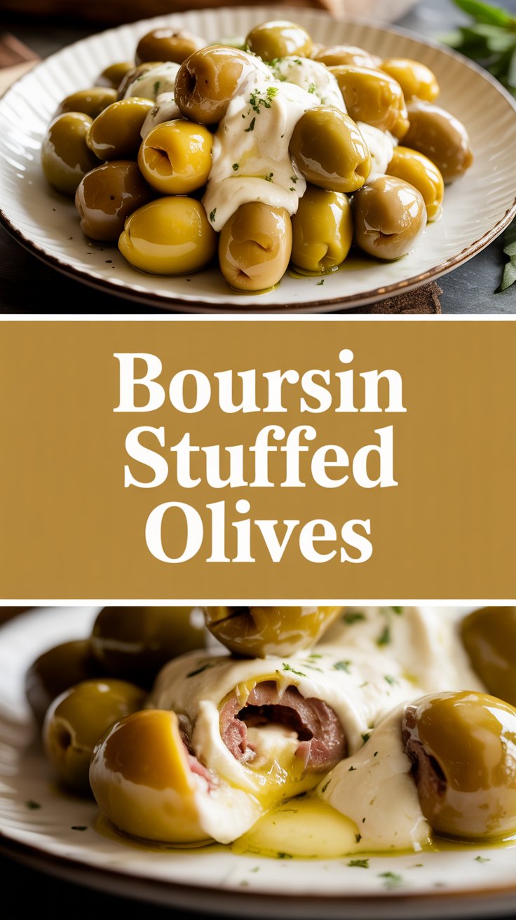 Boursin Stuffed Olives
