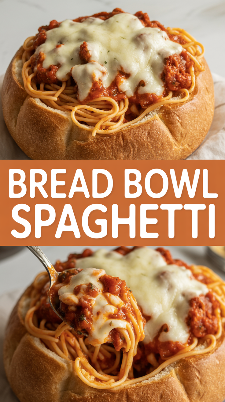 Bread Bowl Spaghetti