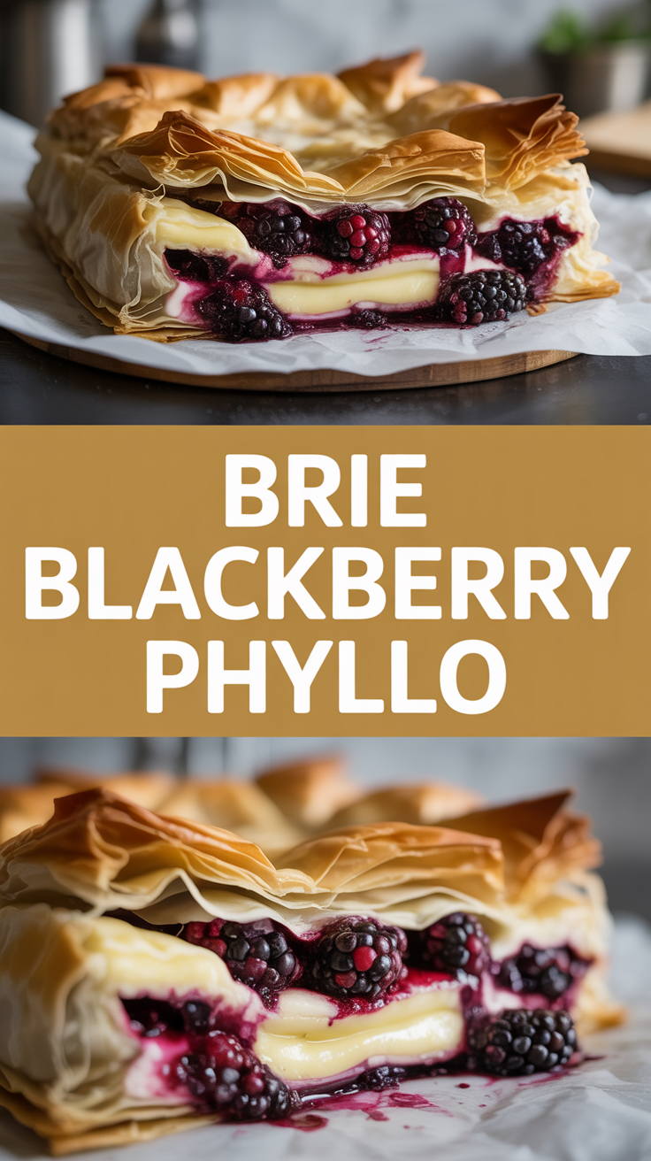 Brie Blackberry Phyllo