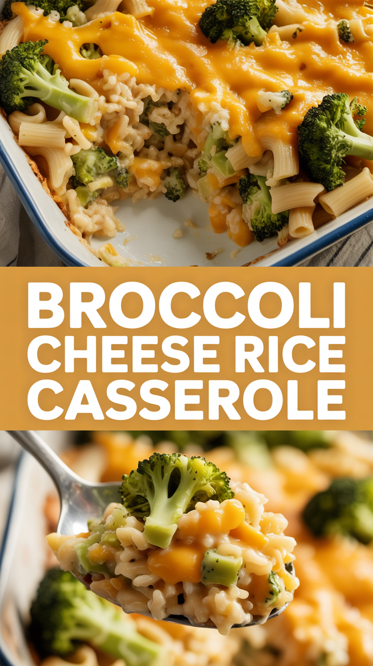 Broccoli Cheese Rice Casserole