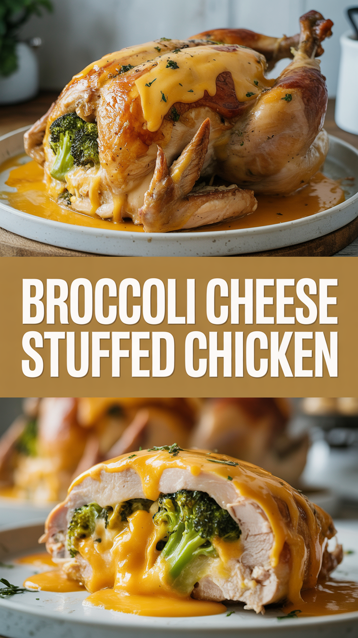 Broccoli Cheese Stuffed Chicken