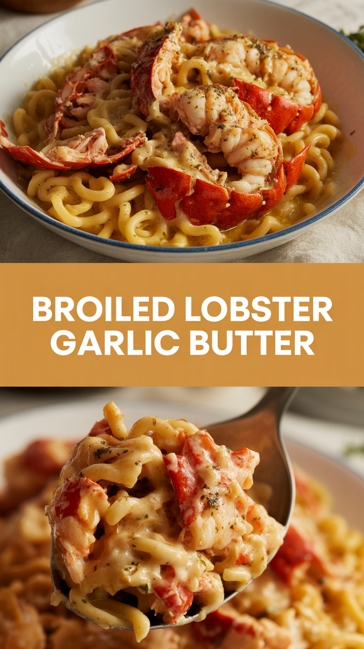 Broiled Lobster Garlic Butter
