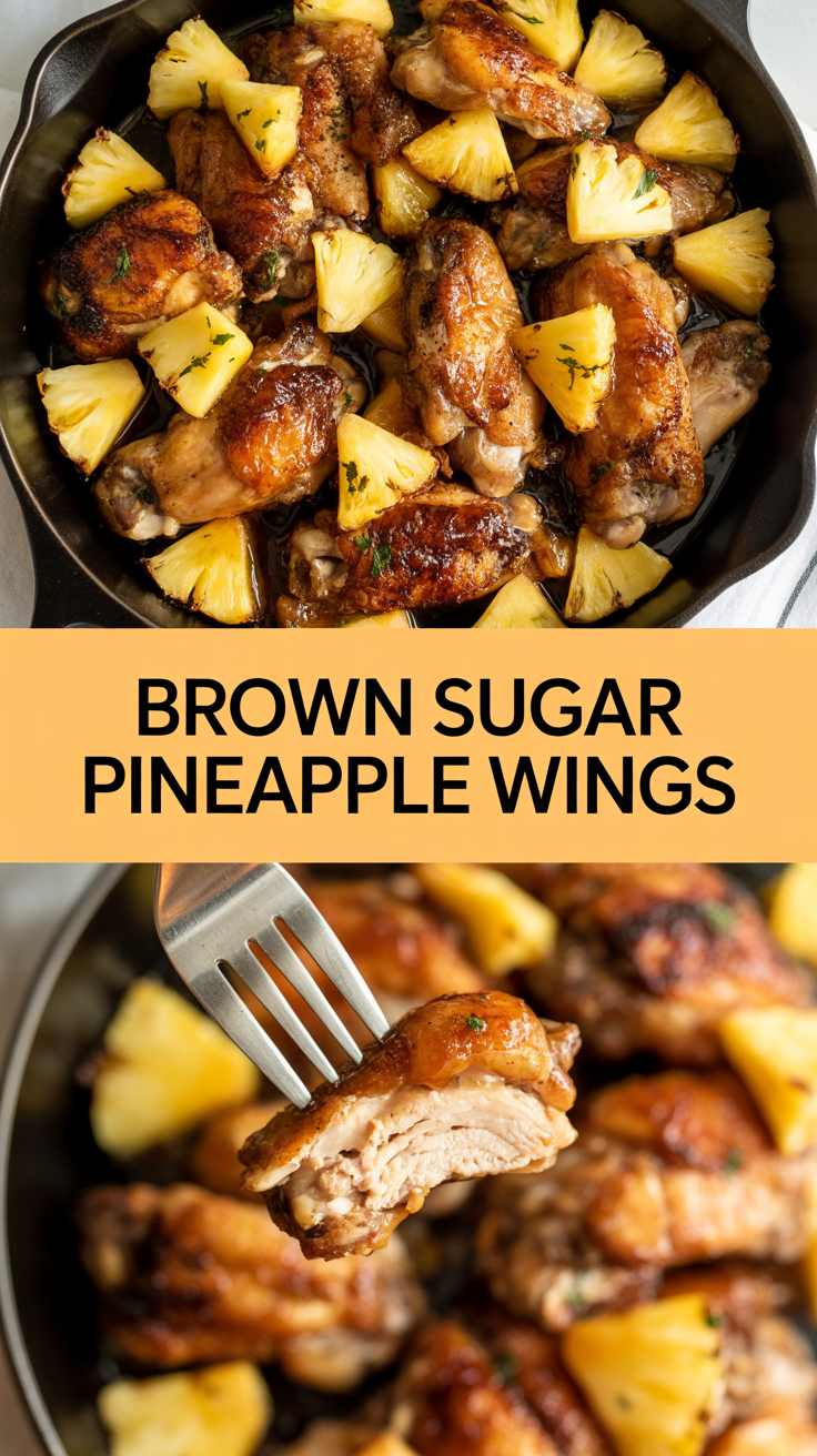 Brown Sugar Pineapple Wings