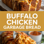 Buffalo Chicken Garbage Bread