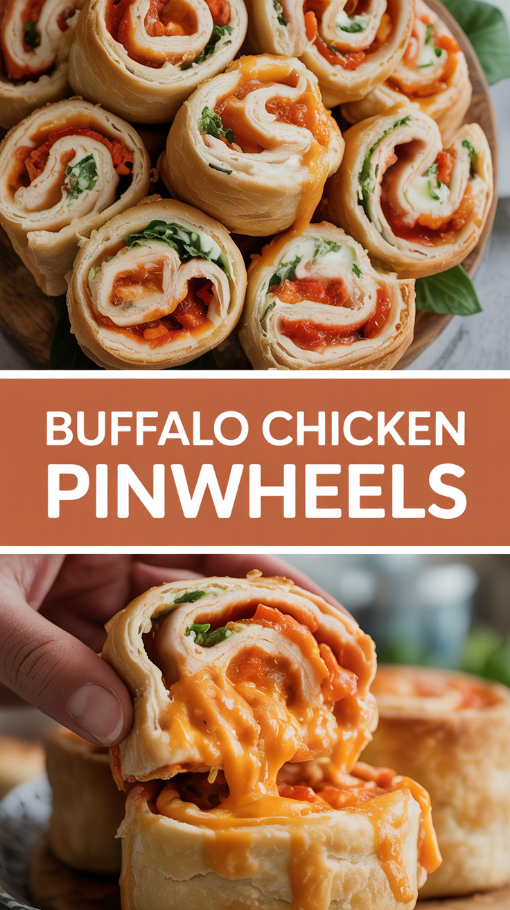 Buffalo Chicken Pinwheels