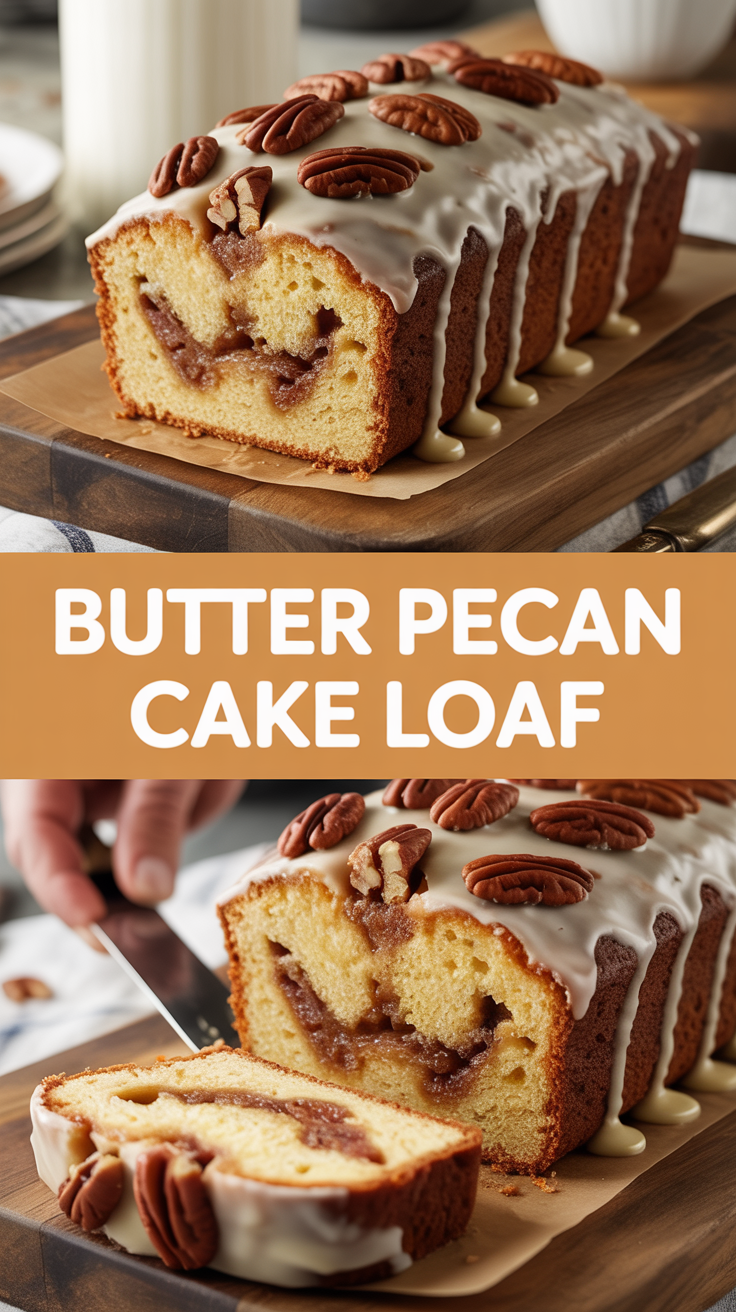 Butter Pecan Cake Loaf