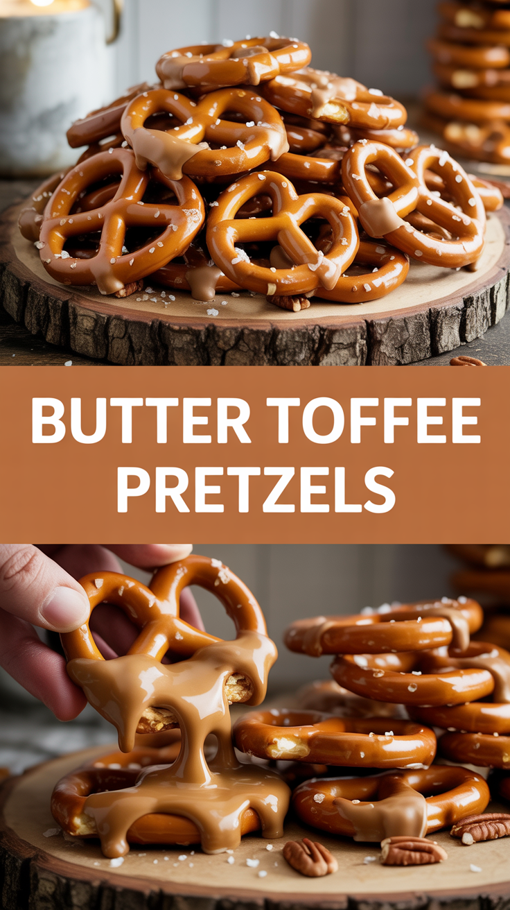 Butter Toffee Pretzels