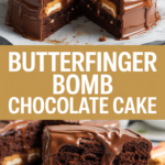Butterfinger Bomb Chocolate Cake Butterfinger Bomb Chocolate Cake