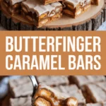 Butterfinger Caramel Bars