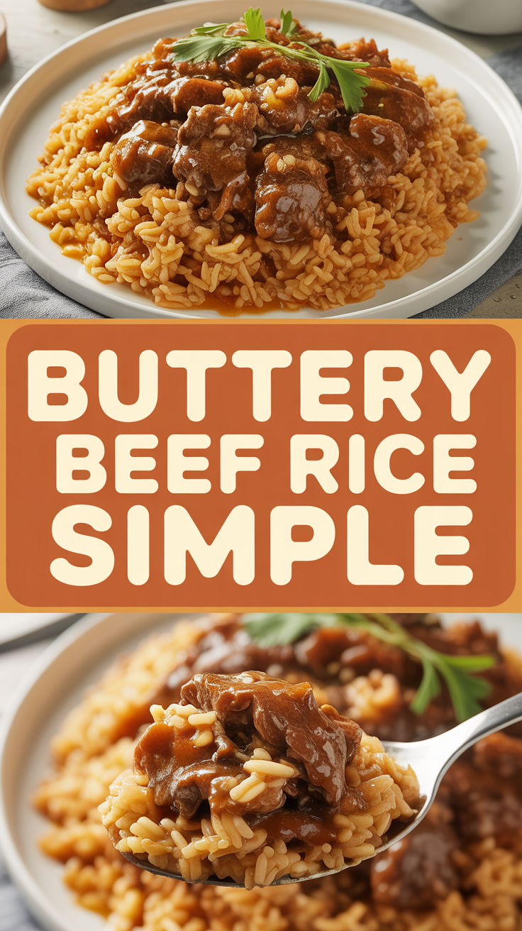 Buttery Beef Rice Simple