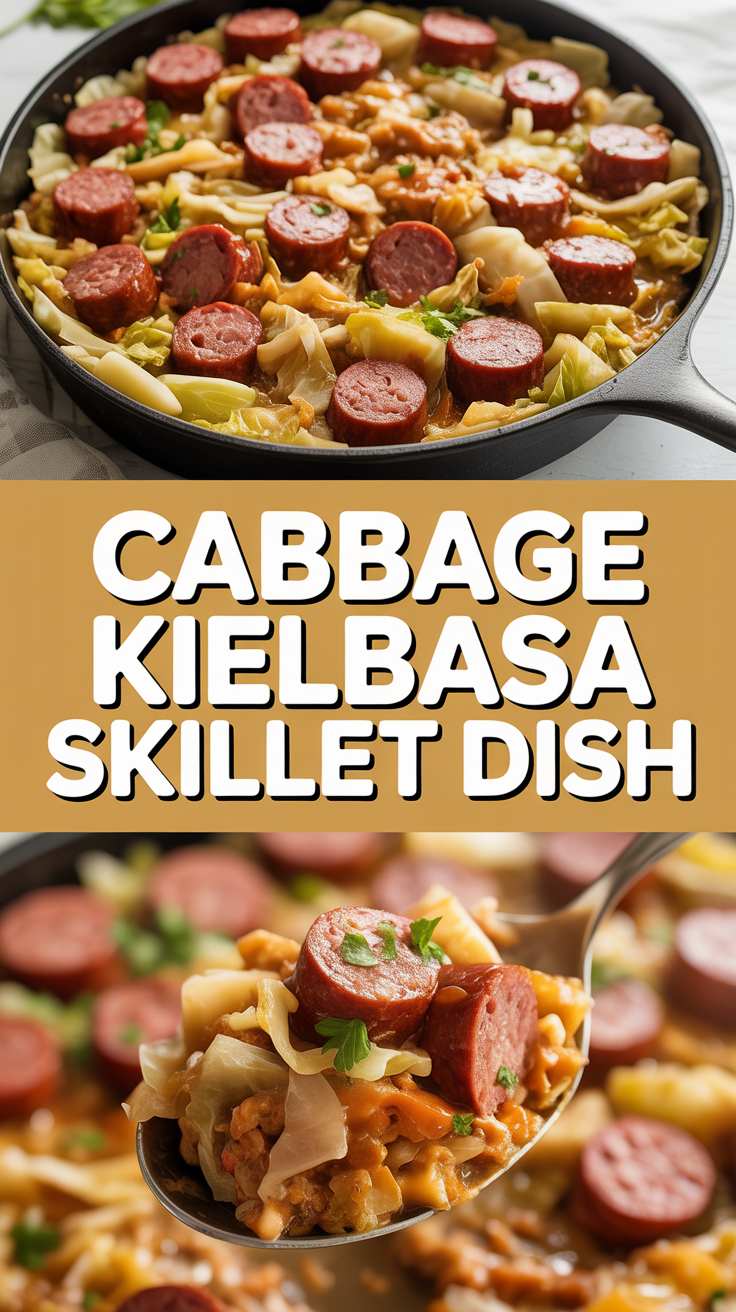 Cabbage Kielbasa Skillet Dish