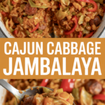 Cajun Cabbage Jambalaya Dish Cajun Cabbage Jambalaya Dish