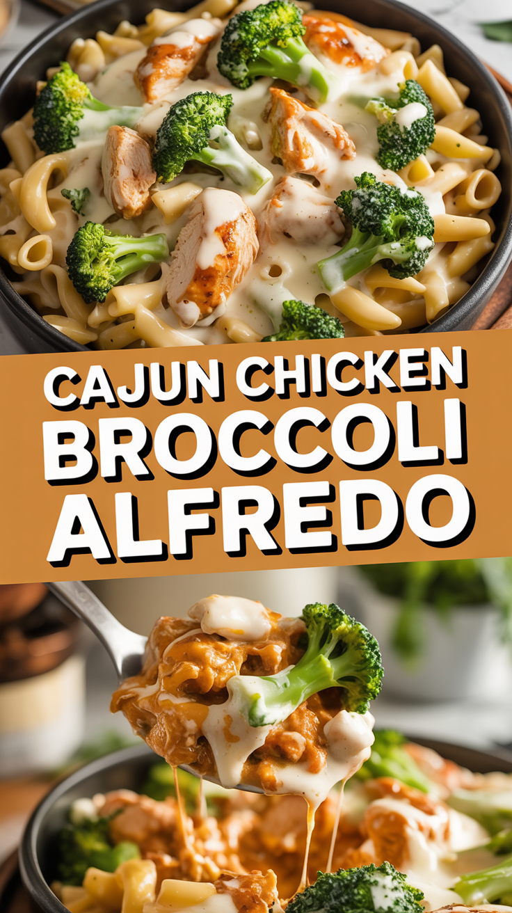 Cajun Chicken Broccoli Alfredo
