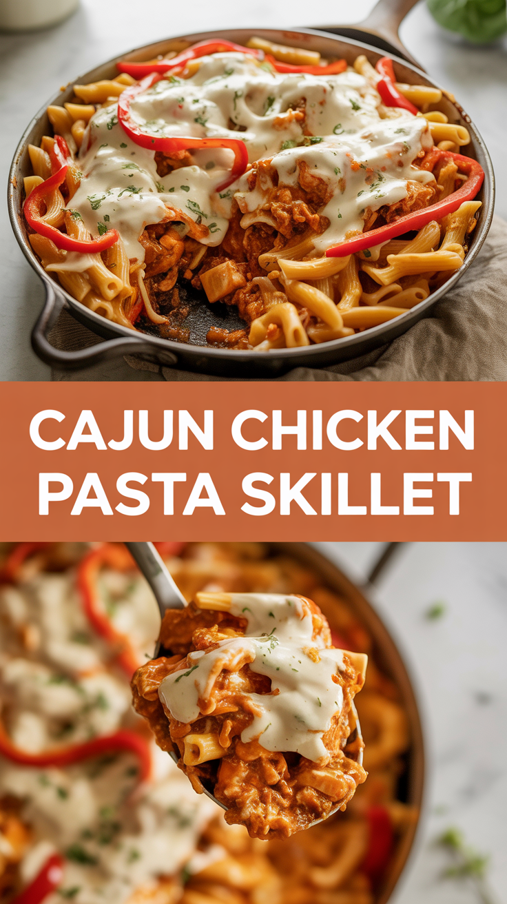 Cajun Chicken Pasta Skillet
