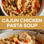 Cajun Chicken Pasta Soup