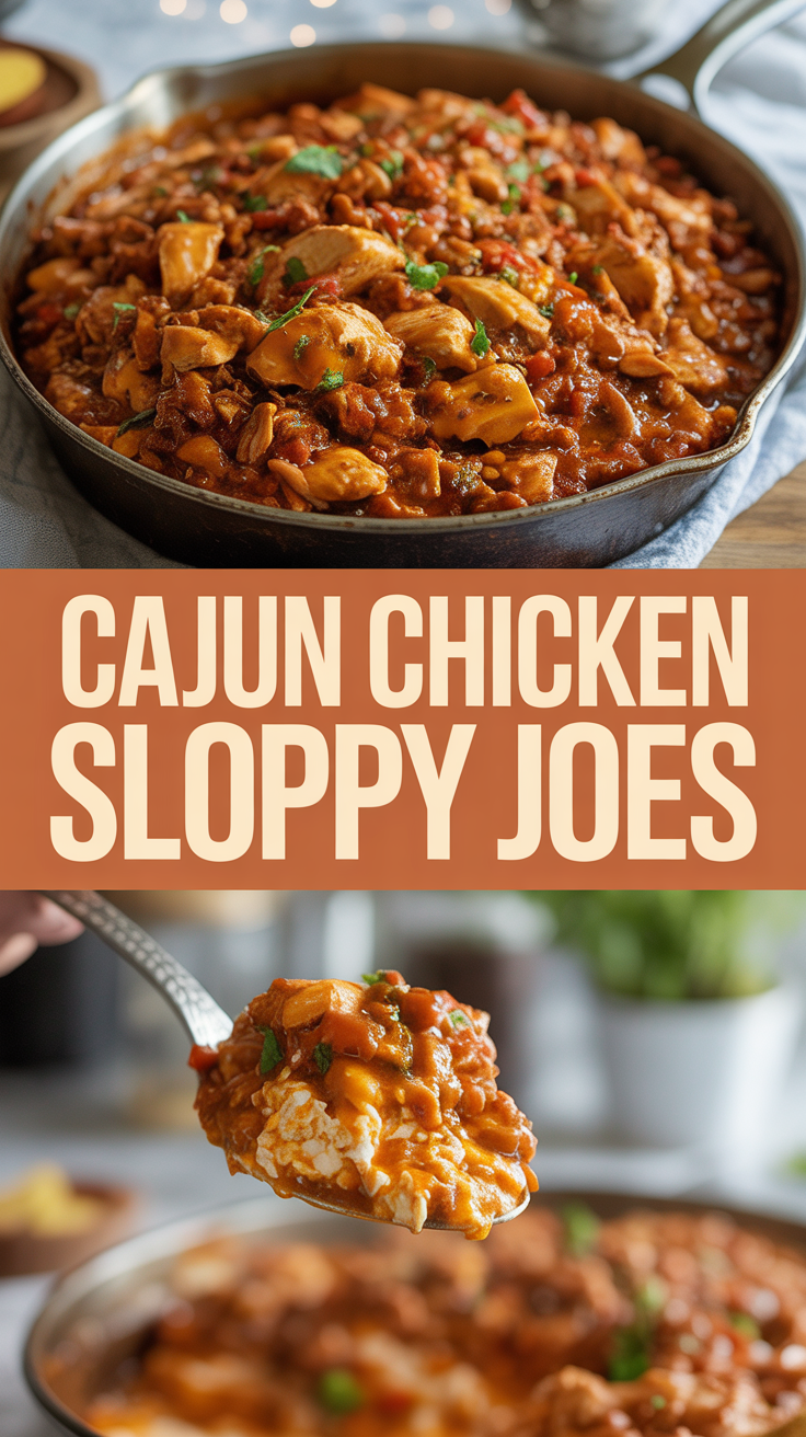 Cajun Chicken Sloppy Joes