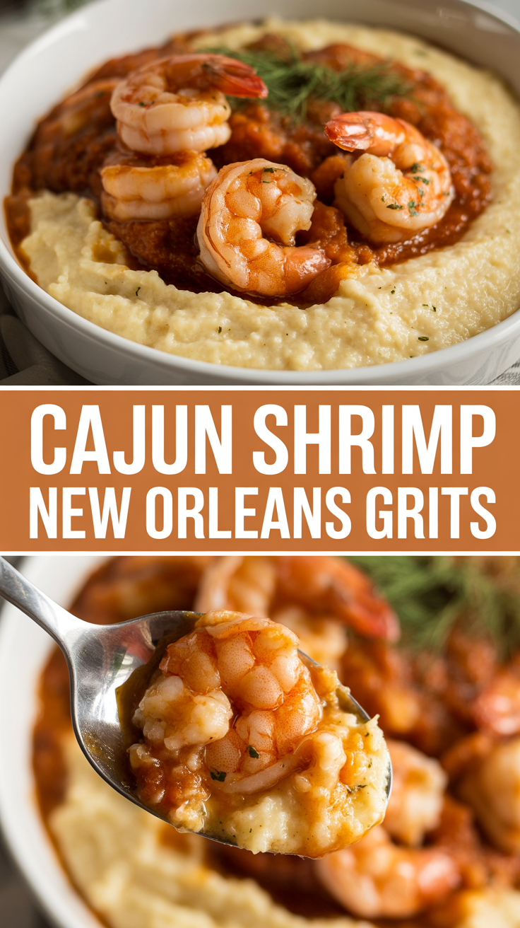 Cajun Shrimp New Orleans Grits