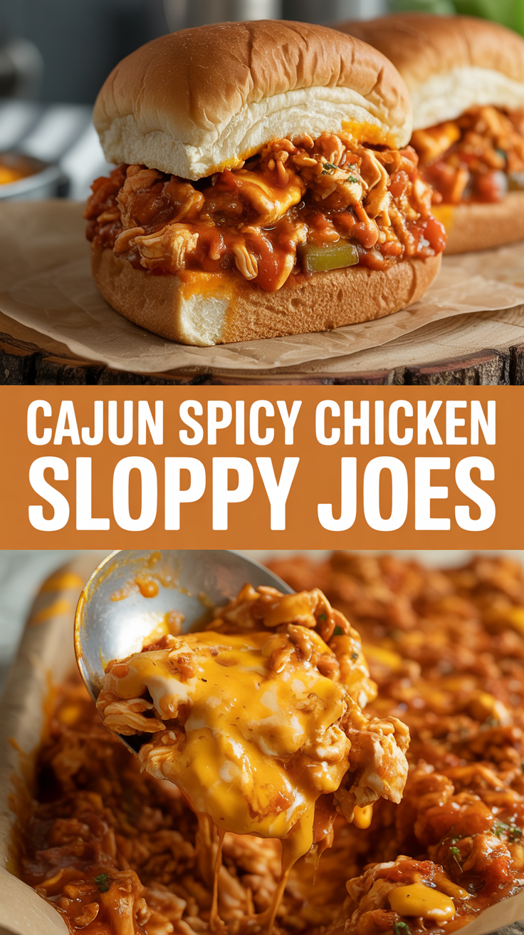 Cajun Spicy Chicken Sloppy Joes