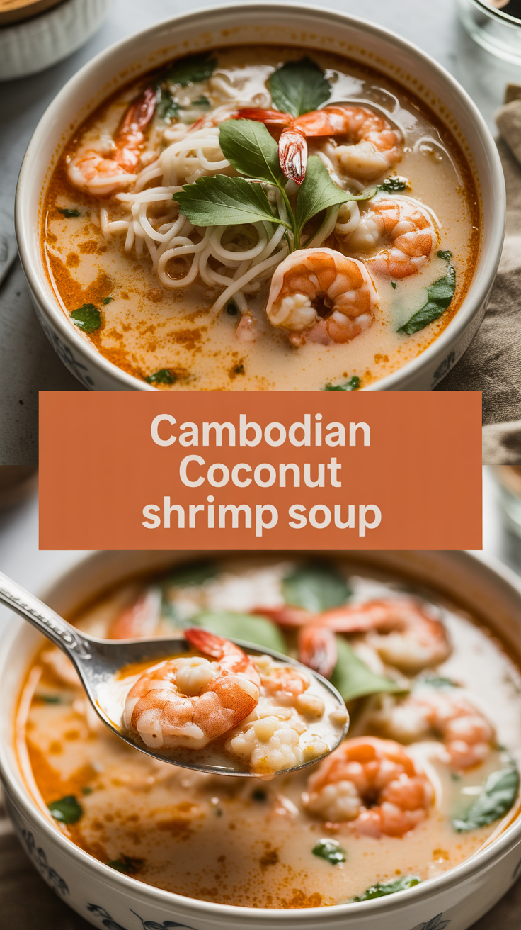 Cambodian Coconut Shrimp Soup